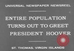 Standbild Präsident Hoover besuche Virgin Islands St. Thomas Virgin Islands, 1931, aus Sekunde 7 historischem Filmmaterial Videoclip 65675041982