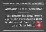 Standbild Präsident Hoover an Bord der USS Arizona United States USA, 1931, aus Sekunde 1 historischem Filmmaterial Videoclip 65675041983