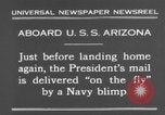 Standbild Präsident Hoover an Bord der USS Arizona United States USA, 1931, aus Sekunde 7 historischem Filmmaterial Videoclip 65675041983
