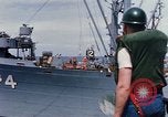 Image of USS Pollux unrep of USS Constellation Gulf of Tonkin Vietnam, 1967, second 11 stock footage video 65675042001