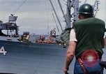 Image of USS Pollux unrep of USS Constellation Gulf of Tonkin Vietnam, 1967, second 13 stock footage video 65675042001