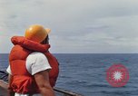 Image of USS Pollux unrep of USS Constellation Gulf of Tonkin Vietnam, 1967, second 34 stock footage video 65675042001