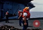 Image of USS Pollux unrep of USS Constellation Gulf of Tonkin Vietnam, 1967, second 38 stock footage video 65675042001
