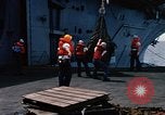Image of USS Pollux unrep of USS Constellation Gulf of Tonkin Vietnam, 1967, second 51 stock footage video 65675042001