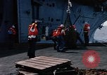 Image of USS Pollux unrep of USS Constellation Gulf of Tonkin Vietnam, 1967, second 53 stock footage video 65675042001