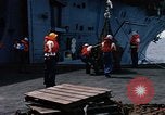 Image of USS Pollux unrep of USS Constellation Gulf of Tonkin Vietnam, 1967, second 54 stock footage video 65675042001