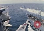 Image of USS Pollux and USS Constellation Gulf of Tonkin Vietnam, 1967, second 8 stock footage video 65675042002