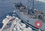 Image of USS Pollux and USS Constellation Gulf of Tonkin Vietnam, 1967, second 12 stock footage video 65675042002
