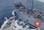 Image of USS Pollux and USS Constellation Gulf of Tonkin Vietnam, 1967, second 14 stock footage video 65675042002