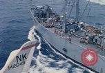 Image of USS Pollux and USS Constellation Gulf of Tonkin Vietnam, 1967, second 15 stock footage video 65675042002