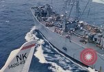 Image of USS Pollux and USS Constellation Gulf of Tonkin Vietnam, 1967, second 20 stock footage video 65675042002