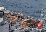 Image of USS Pollux and USS Constellation Gulf of Tonkin Vietnam, 1967, second 33 stock footage video 65675042002