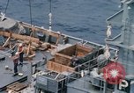 Image of USS Pollux and USS Constellation Gulf of Tonkin Vietnam, 1967, second 34 stock footage video 65675042002