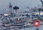 Image of USS Pollux and USS Constellation Gulf of Tonkin Vietnam, 1967, second 55 stock footage video 65675042002