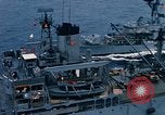 Image of USS Pollux and USS Constellation Gulf of Tonkin Vietnam, 1967, second 58 stock footage video 65675042002