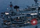 Image of USS Pollux and USS Constellation Gulf of Tonkin Vietnam, 1967, second 59 stock footage video 65675042002