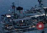 Image of USS Pollux and USS Constellation Gulf of Tonkin Vietnam, 1967, second 61 stock footage video 65675042002