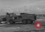 Image of fire fighting equipment Eglin Air Force Base Okaloosa County Florida USA, 1952, second 10 stock footage video 65675042024