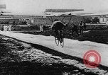 Image of man attempts to fly bicycle with wings France, 1912, second 27 stock footage video 65675042052