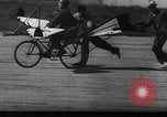 Image of ornithopter bicycle California United States USA, 1937, second 5 stock footage video 65675042053
