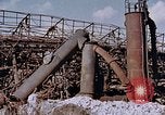 Image of collapsed metal stack Nagasaki Japan, 1946, second 4 stock footage video 65675042187