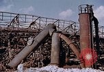 Image of collapsed metal stack Nagasaki Japan, 1946, second 6 stock footage video 65675042187