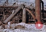Image of collapsed metal stack Nagasaki Japan, 1946, second 10 stock footage video 65675042187