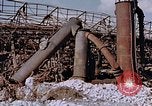 Image of collapsed metal stack Nagasaki Japan, 1946, second 13 stock footage video 65675042187