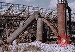 Image of collapsed metal stack Nagasaki Japan, 1946, second 14 stock footage video 65675042187