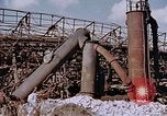 Image of collapsed metal stack Nagasaki Japan, 1946, second 15 stock footage video 65675042187