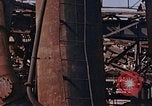 Image of collapsed metal stack Nagasaki Japan, 1946, second 29 stock footage video 65675042187