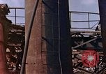 Image of collapsed metal stack Nagasaki Japan, 1946, second 31 stock footage video 65675042187