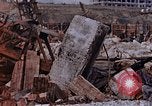 Image of collapsed metal stack Nagasaki Japan, 1946, second 52 stock footage video 65675042187