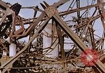 Image of collapsed metal stack Nagasaki Japan, 1946, second 62 stock footage video 65675042187