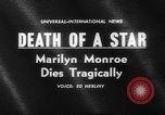 Image Diverses scènes de Marilyn Monroe de 1950 et au début des années 1960 United States USA, 1962, de la seconde 4 séquences d'archives historiques vidéo 65675042219