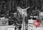 Image of anti-war demonstration in New York New York City USA, 1935, second 16 stock footage video 65675042248
