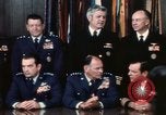 Standbild gemeinsamen Generalstabschefs fotografiert von der Presse Washington DC USA, 1974, aus Sekunde 25 historischem Filmmaterial Videoclip 65675042311