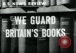 Image of Preserving British books during World War 2 Washington DC USA, 1943, second 1 stock footage video 65675042334