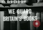 Image of Preserving British books during World War 2 Washington DC USA, 1943, second 3 stock footage video 65675042334