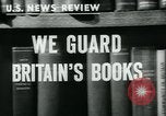 Image of Preserving British books during World War 2 Washington DC USA, 1943, second 4 stock footage video 65675042334
