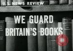 Image of Preserving British books during World War 2 Washington DC USA, 1943, second 5 stock footage video 65675042334