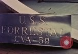 Image of USS Forrestal CVA 59 Atlantic Ocean, 1958, second 55 stock footage video 65675042339