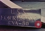 Image of USS Forrestal CVA 59 Atlantic Ocean, 1958, second 57 stock footage video 65675042339