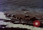 Image of Variety of  U.S. Navy aircraft landing on the USS Forrestal at sea Atlantic Ocean, 1959, second 20 stock footage video 65675042344