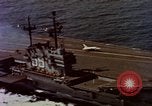 Image of Variety of  U.S. Navy aircraft landing on the USS Forrestal at sea Atlantic Ocean, 1959, second 22 stock footage video 65675042344