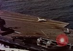 Image of Variety of  U.S. Navy aircraft landing on the USS Forrestal at sea Atlantic Ocean, 1959, second 23 stock footage video 65675042344