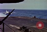 Image of Variety of  U.S. Navy aircraft landing on the USS Forrestal at sea Atlantic Ocean, 1959, second 41 stock footage video 65675042344
