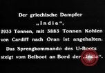 Image of Greek steamer India sunk by explosives Atlantic Ocean, 1917, second 11 stock footage video 65675042361