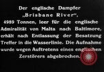 Image of British Steamer Brisbane River  Atlantic Ocean, 1917, second 16 stock footage video 65675042364