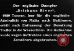 Image of British Steamer Brisbane River  Atlantic Ocean, 1917, second 17 stock footage video 65675042364